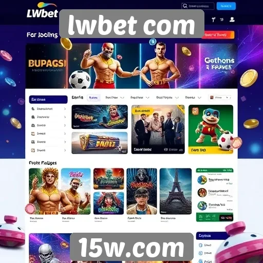Ambiente de jogos e design do site lwbet com