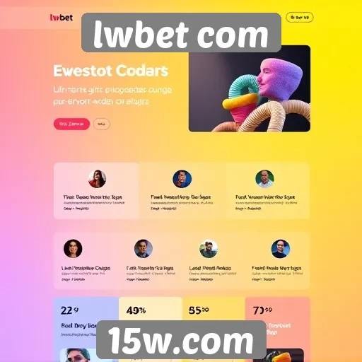 Visual e design do site lwbet com em foco
